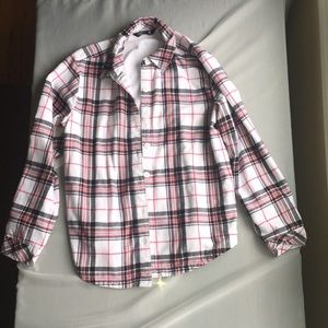Plaid red and black shirt